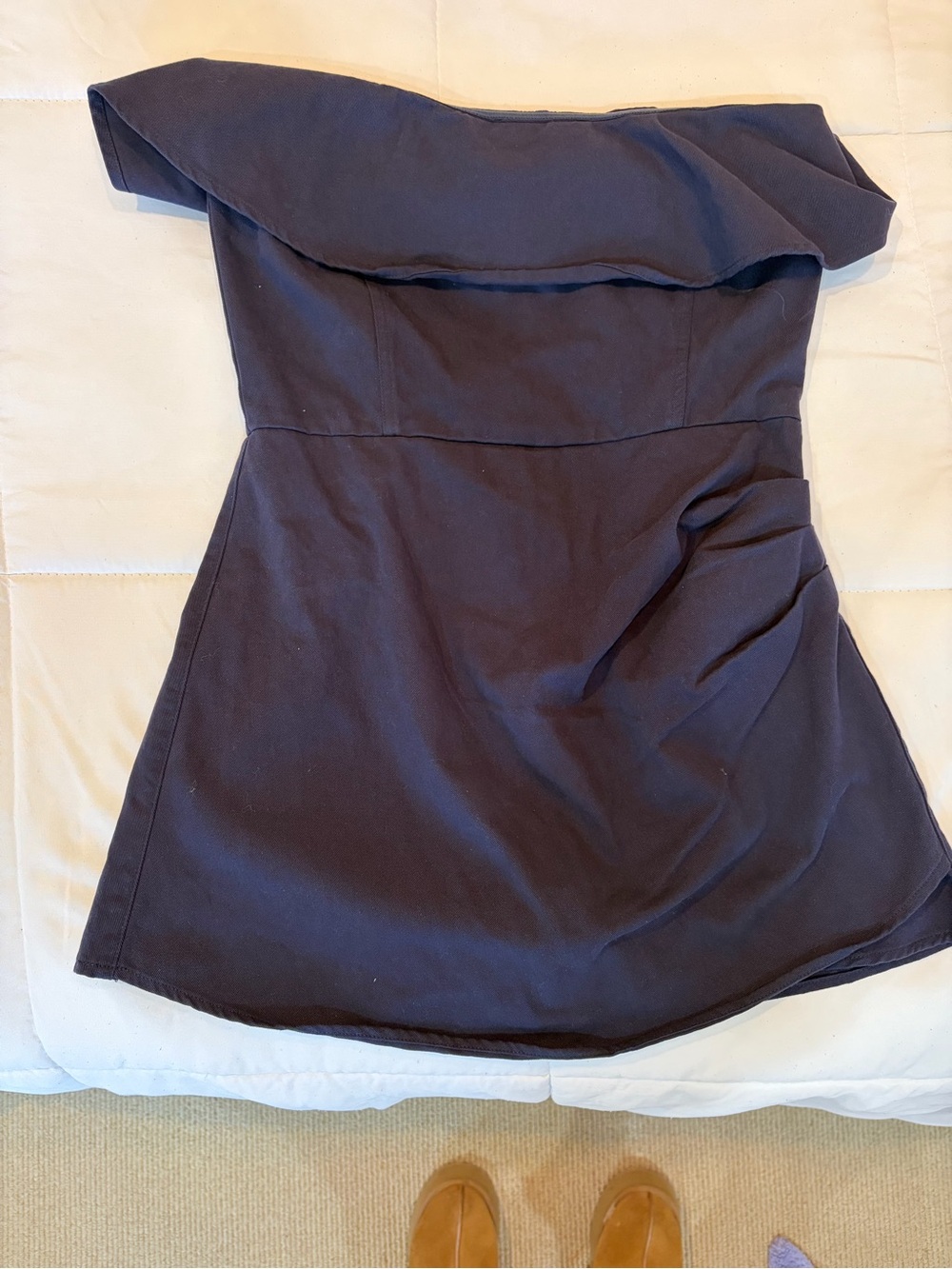 Pants Store Strapless Navy Romper